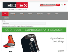Tablet Screenshot of biotex.it